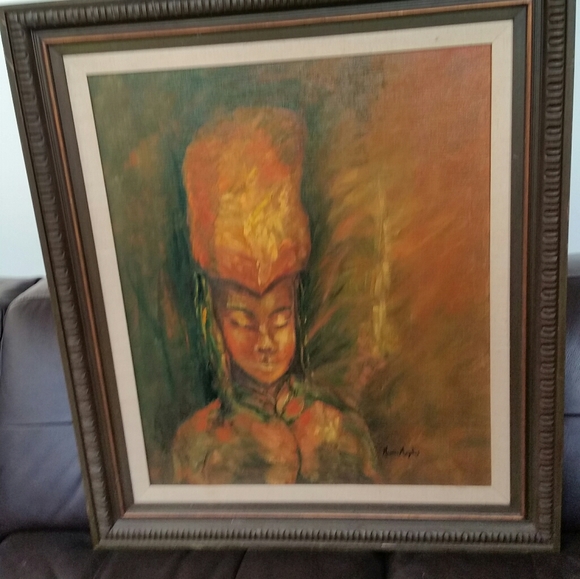 Africana Original Art Painted in 1983 - Picture 3 of 5